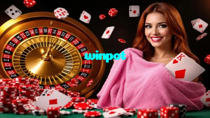 winpot casino presented on mobile device in Pakistan with slots and live games